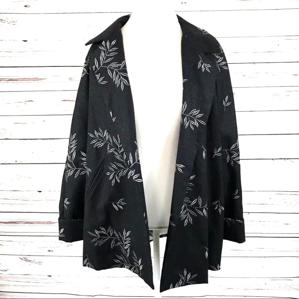Dana Buchman Women's‎ Wool Open Pea Coat Size M